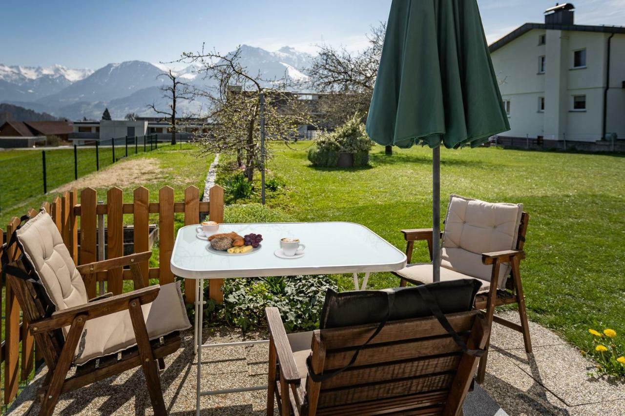 Ferienwohnung Metzler - Blick Auf Die Berge Göfis Kültér fotó